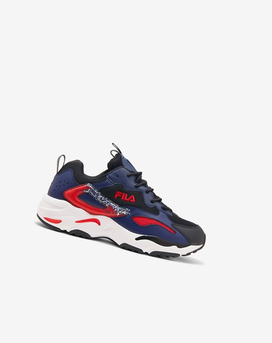 Fila Ray Tracer 2 Sneakers Negros Blancos Azules | 578409-CRG