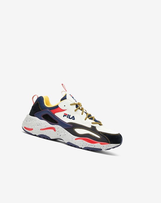Fila Ray Tracer Sneakers Azul Marino Plateados Negros | 405613-HME