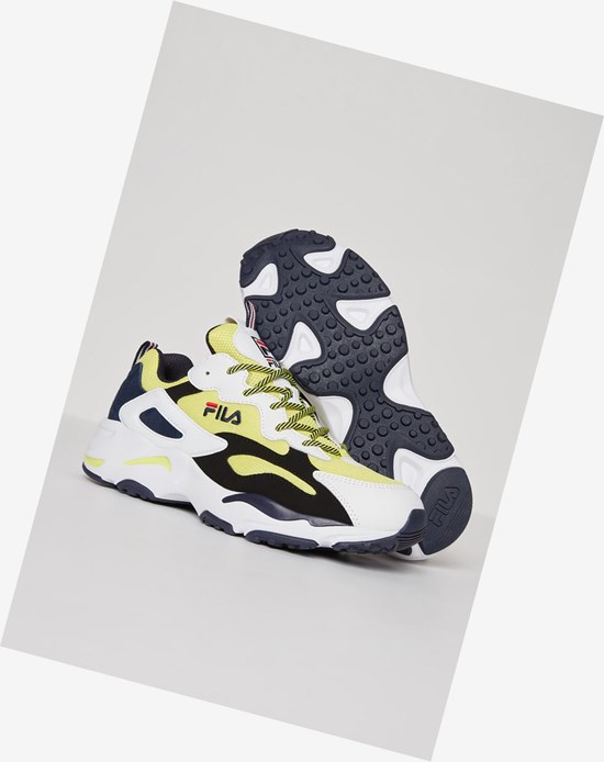 Fila Ray Tracer Sneakers Azules Blancos Negros | 450617-SUP