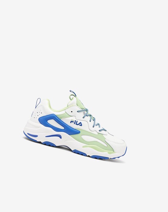 Fila Ray Tracer Sneakers Blancos Azules Verdes | 802596-BHW