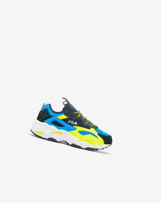Fila Ray Tracer Sneakers Eble/Sfty/Blk | 830145-CJV