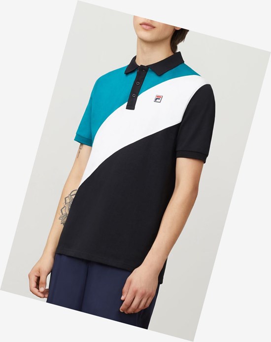 Fila Reus Polo Blk/Hblu/Wht | 608134-RWY
