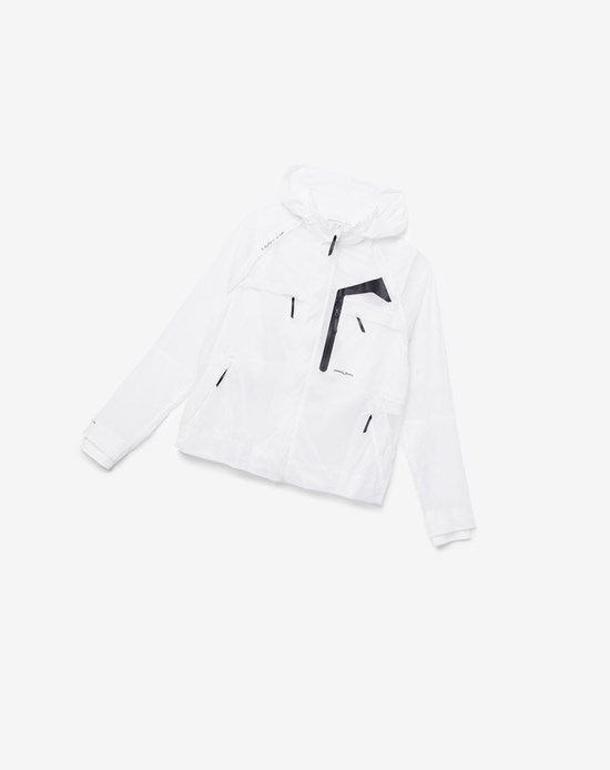 Fila Rigel Windbreaker Blancos Negros | 874132-VPZ