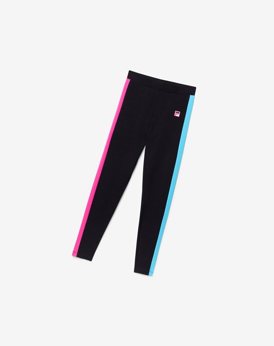 Fila Riviera Legging Negros Rosas Azules | 247853-ALO