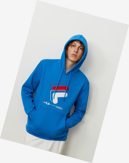 Fila Rocky Hoodie Directrblue | 243981-KGO