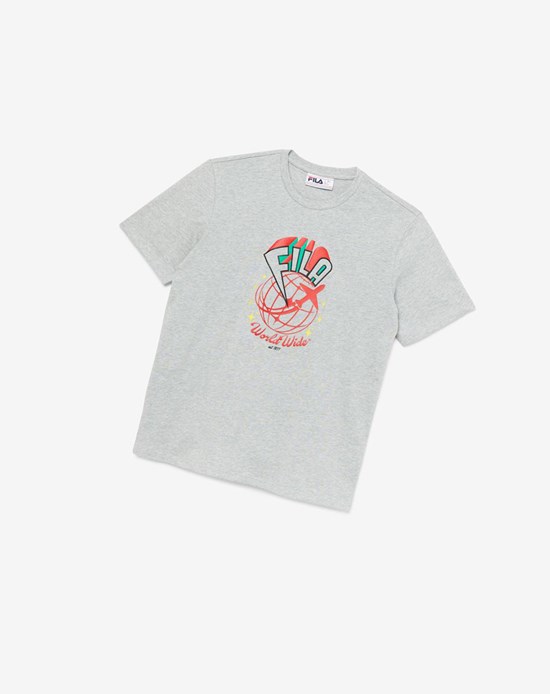 Fila Ryland Tee Grises | 257063-ZJW