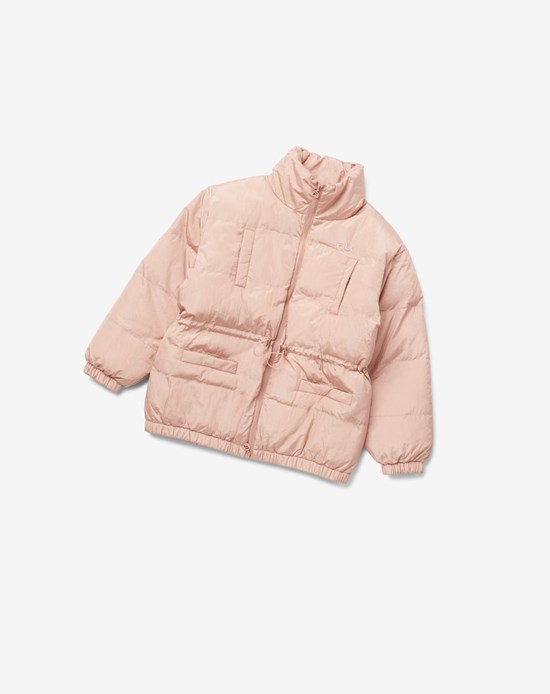 Fila Samaira Cinch Cintura Puffer Jacket Rosas | 641089-TKA