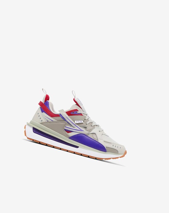 Fila Sandenal Sneakers Plateados Azules Oscuro | 806137-OQF