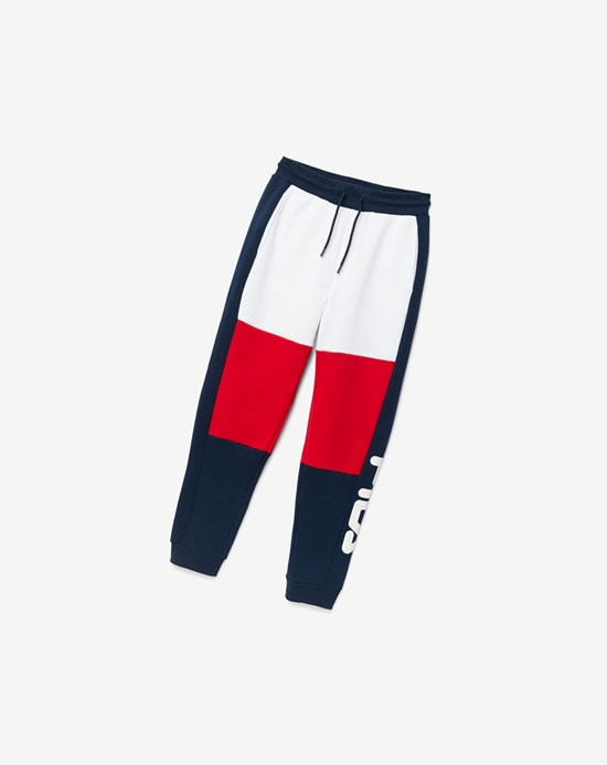 Fila Sander Pant Blancos Rojos | 354260-TSI