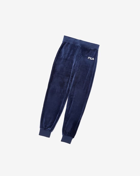 Fila Sara Velour Jogger 410 Peacoat | 875136-BEI
