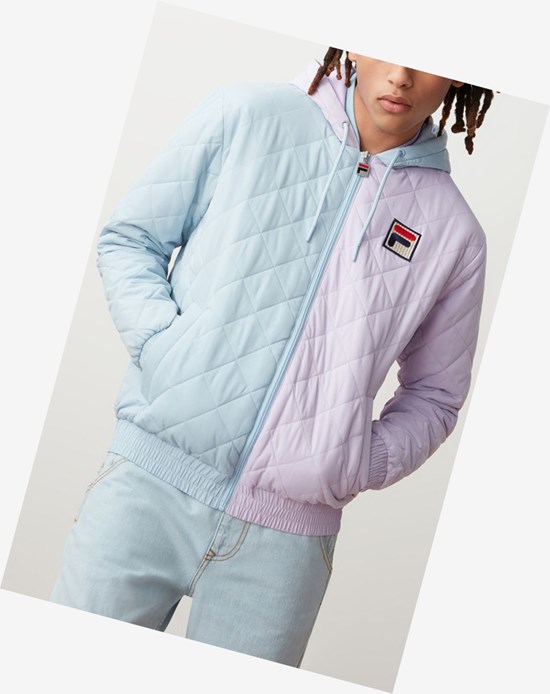 Fila Sawyer Acolchado Jacket Plil/Cblu | 437102-DSA