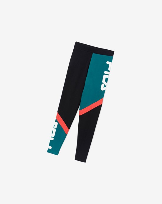Fila Sia High Rise Legging Negros | 963085-XKT
