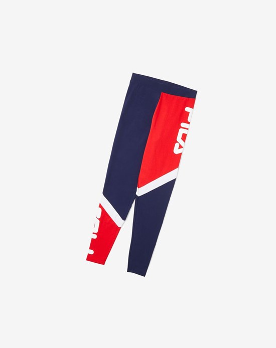 Fila Sia High Rise Legging Rojos Blancos | 497682-MSI