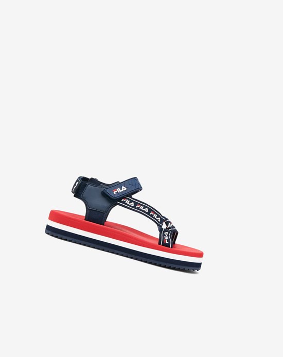 Fila Spettro Sandal Chanclas Sandals Azul Marino Rojos Blancos | 019578-CQT