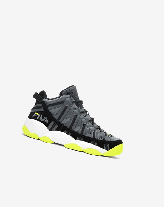 Fila Stackhouse Spaghetti Sneakers Azules Negros Amarillos | 270189-UJC