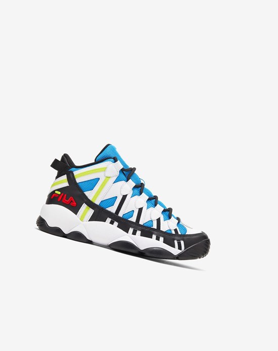 Fila Stackhouse Spaghetti Sneakers Blancos Negros Azules | 542078-FXO