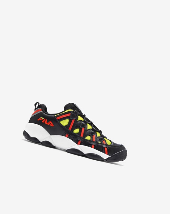 Fila Stackhouse Spaghetti Sneakers Negros Naranjas | 051932-ZTA
