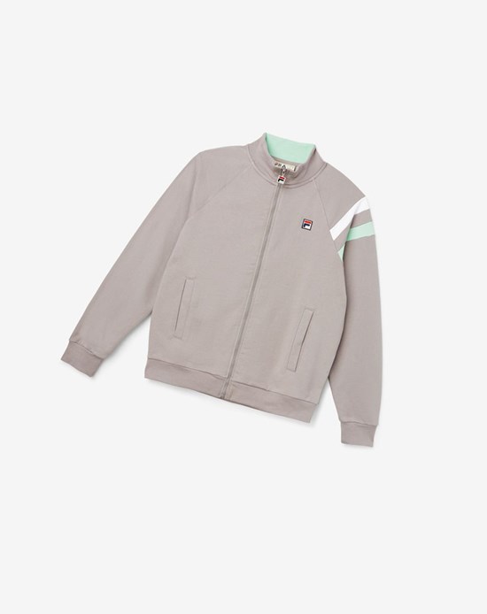 Fila Stance Pista Jacket Blancos | 384251-SXO