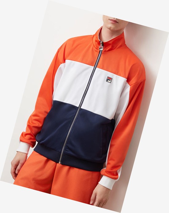 Fila Sterling Pista Jacket Ctom/Wht/Peac | 074681-AMO