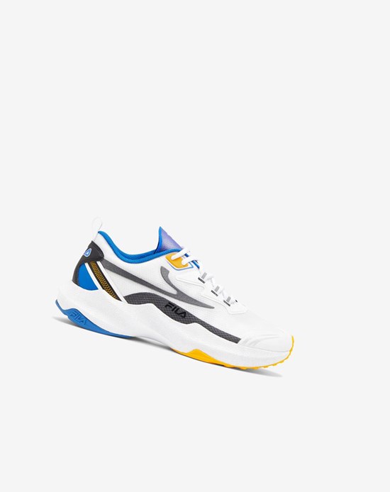 Fila Tactik 3 Stimulus Tenis Shoes Blancos Azules Dorados | 354170-JTH