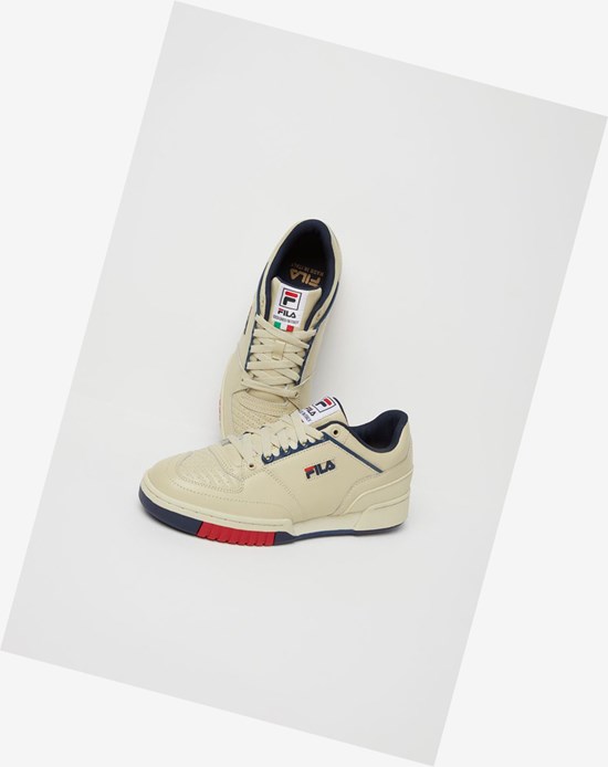 Fila Targa Tenis Shoes Creme Azul Marino Rojos | 918532-OPU