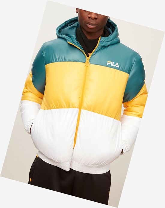 Fila Tatum Viento Jacket Atdp/Citr/Wht | 356721-CYJ