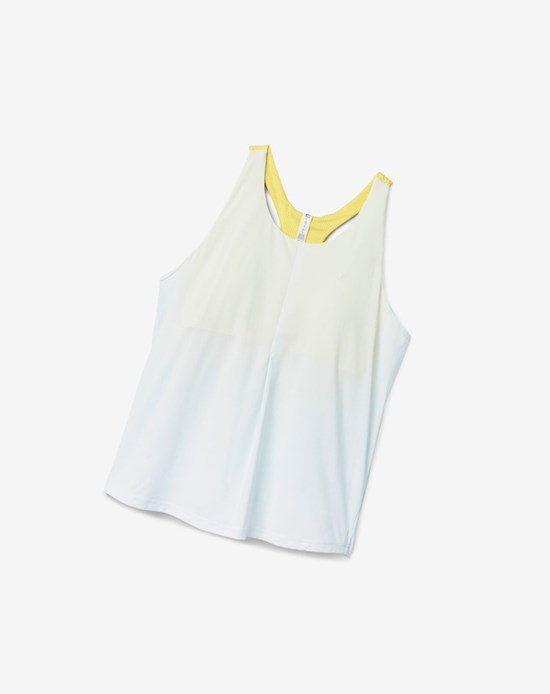 Fila Tie Breaker Double Layer Racerback Tank 394 Morning Mist / Sunshine | 460275-TOA