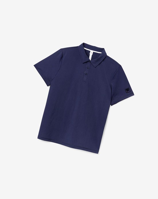 Fila Tie Breaker Polo Azul Marino Blancos | 930241-FDO
