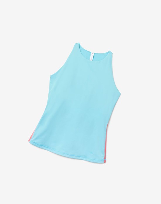 Fila Tie Breaker Racerback Tank Azules Rojos | 156403-DZQ