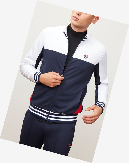 Fila Tiebreaker Pista Jacket Wht/Peac/Cred | 480169-VDB