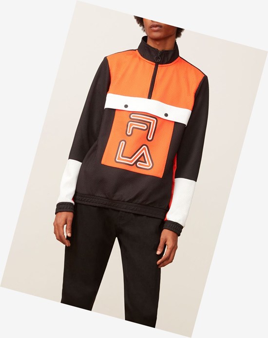Fila Tiger Mesh 1/4 Zip Chrytomato | 329487-TLZ