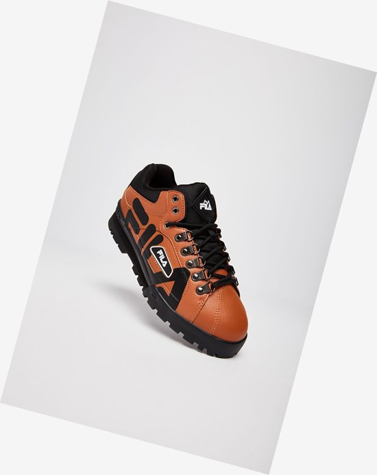 Fila Trailblazer Tenis Shoes Marrom Claro Negros Blancos | 186470-UTV