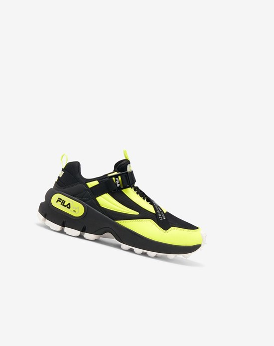 Fila Trailpacer Slip-on Sneakers Negros Amarillos Blancos | 643507-TVL
