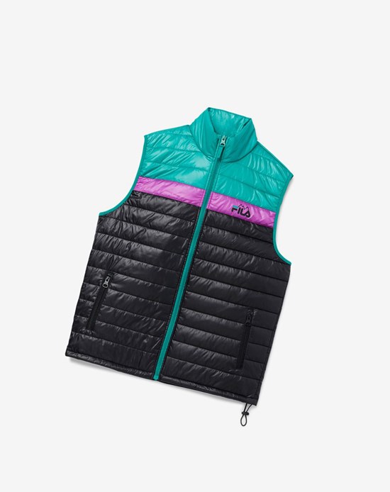 Fila Tri Vest Negros Verdes Morados | 725806-UAT