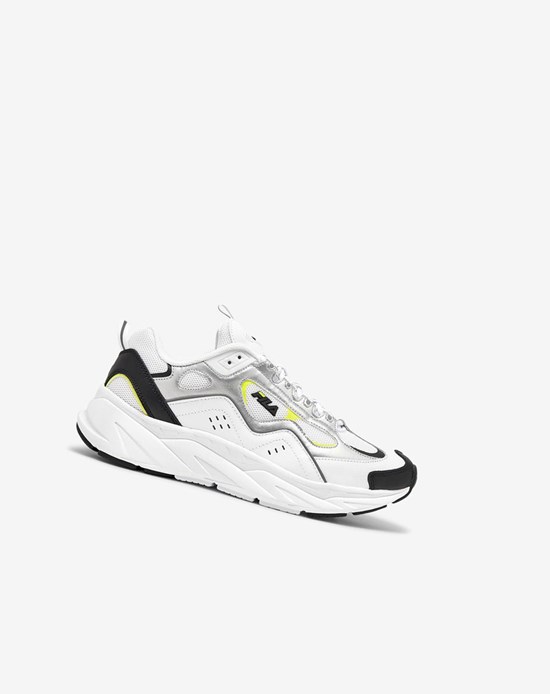 Fila Trigate Sneakers Blancos Negros Plateados | 925643-MFD