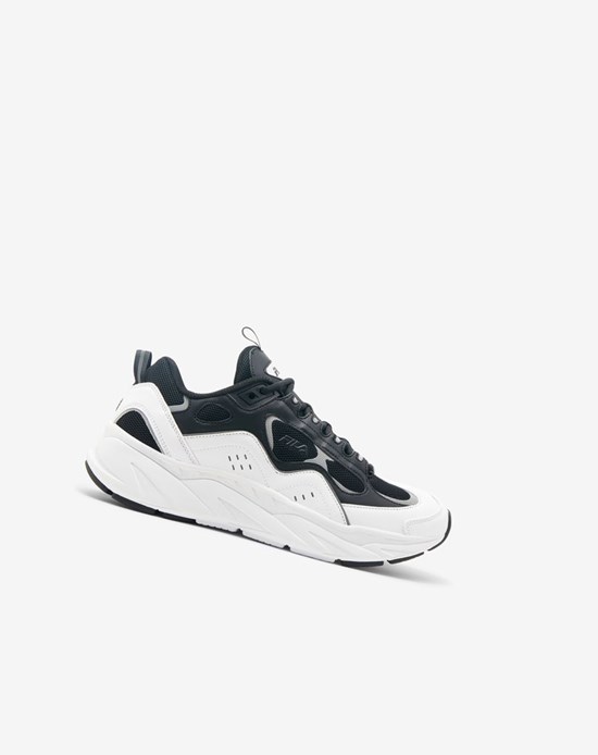 Fila Trigate Sneakers Negros Blancos Plateados | 731028-NCK