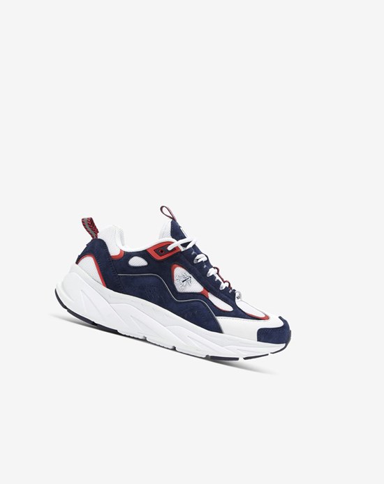 Fila Trigate X Brooks Brothers Fornido Sneakers Blancos Azul Marino Rojos | 839207-WMQ