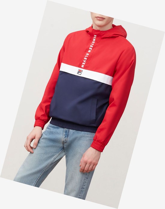Fila Tucker 1/2 Zip Jacket Cred/Peac/Wht | 259731-XOY