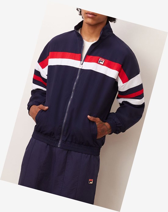 Fila Tyrell Viento Jacket Peac/Wht/Cred | 528730-ZKO