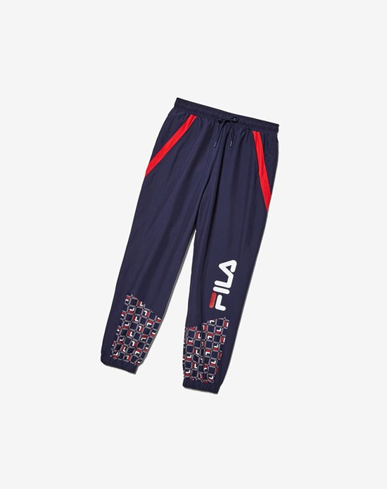 Fila Van Sant Pant Azul Marino Rojos Blancos | 017543-ETZ