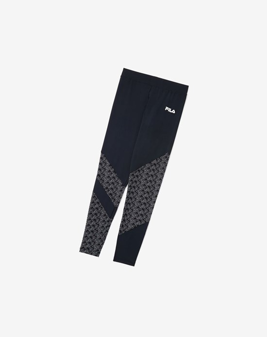 Fila Vilina Legging Negros Blancos | 098765-ZEX