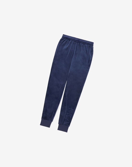 Fila Vinny Velour Jogger 410 Peacoat | 312867-NDL
