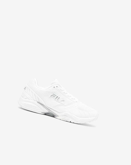 Fila Volley Zone Tenis Shoes Blancos Plateados Blancos | 719543-VBW