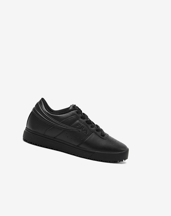 Fila Vulc 13 Low Slip Resistant Casuales Shoes Blk/Blk/Blk | 329506-OHT