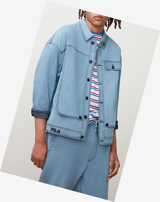 Fila Washington Denim Jacket Denim | 562349-FEH