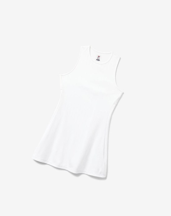Fila White Line Vestido Blancos | 921856-OGJ